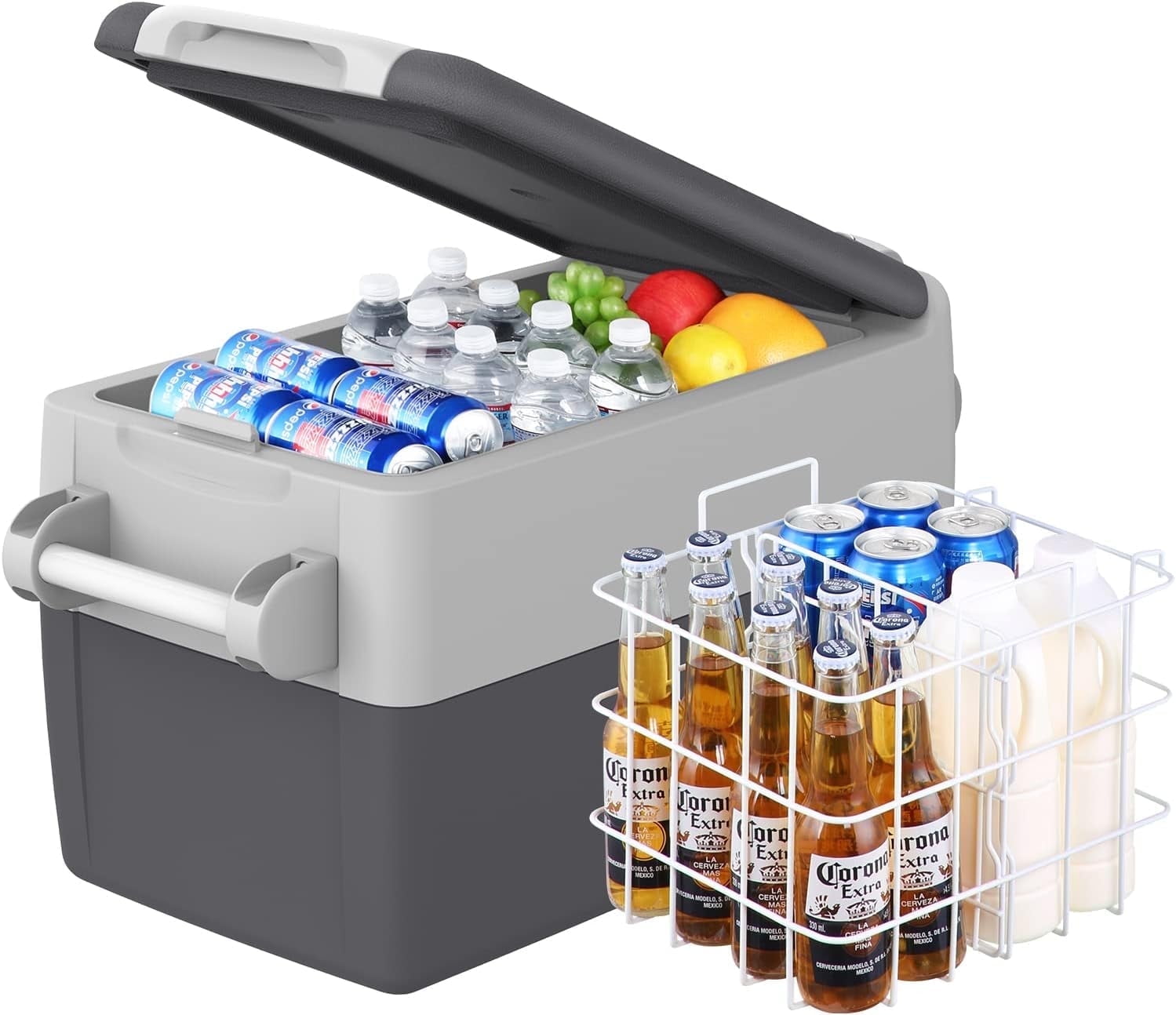 Setpower 12V Portable Refrigerator Freezer, 32 Quart Outdoor Fridge for Camping,Car Refrigerator,Electric Cooler for Truck, RV, Travel,3-Year Warranty